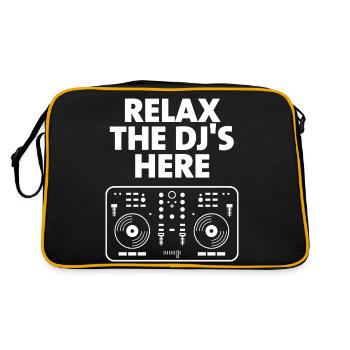 Relax The DJ's Here - Retro Bag - black/gold - Back