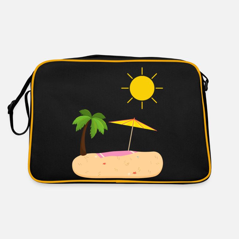 Été Plage Soleil Palmiers Sac Retro