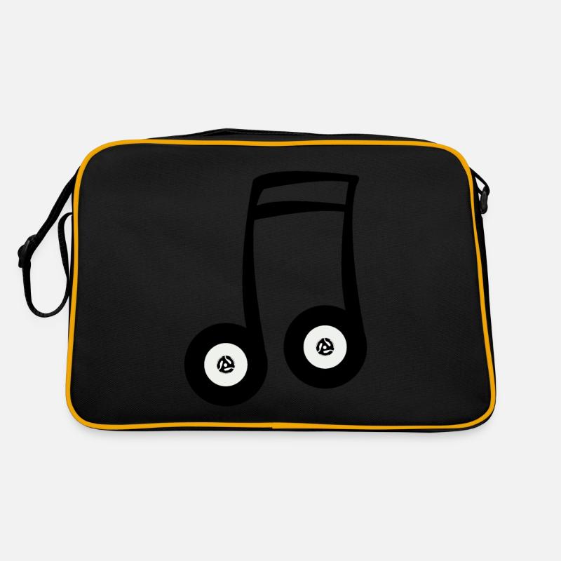 Records As A Musical Note Retro Bag
