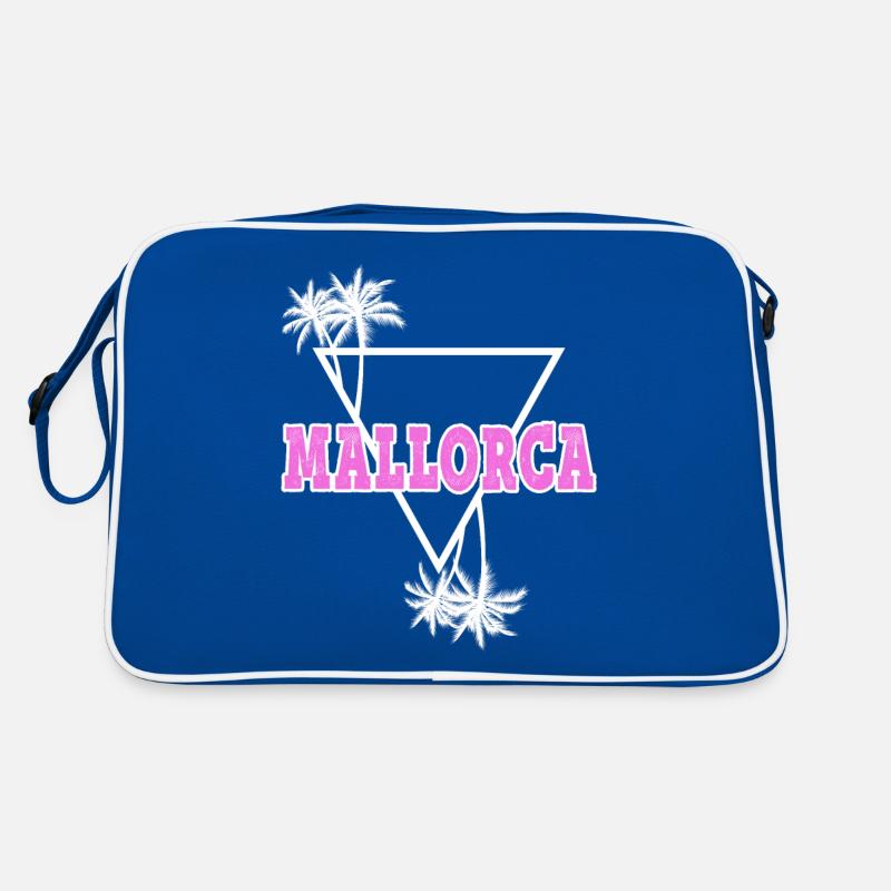Majorque Été Soleil Plage Palmiers de Mer Vacances Sac Retro