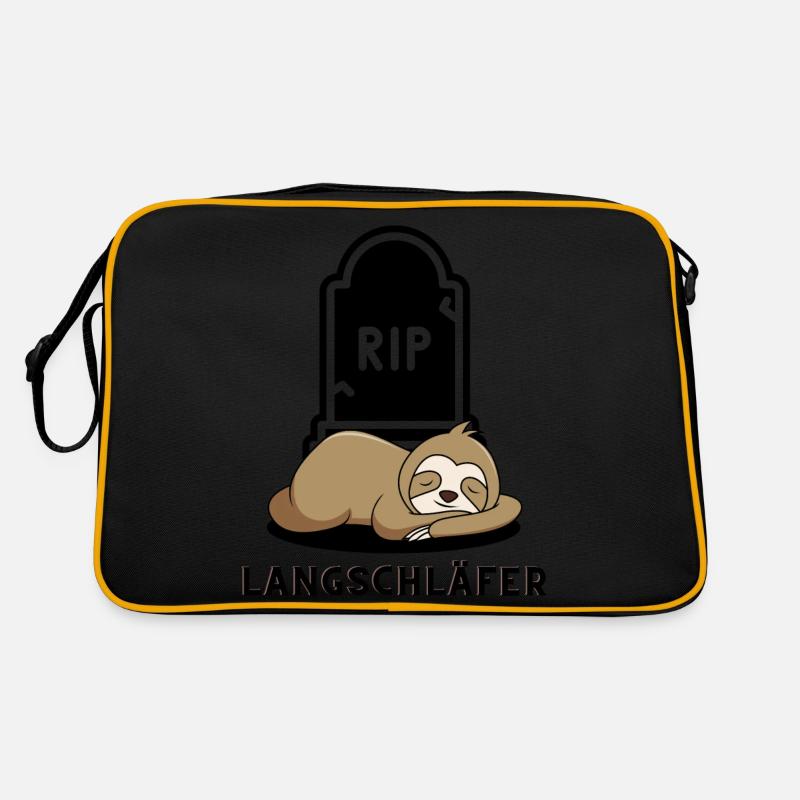Faultier Langschläfer Retro Tasche