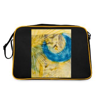 Art abstrait - Sac Retro - noir/or - Dos