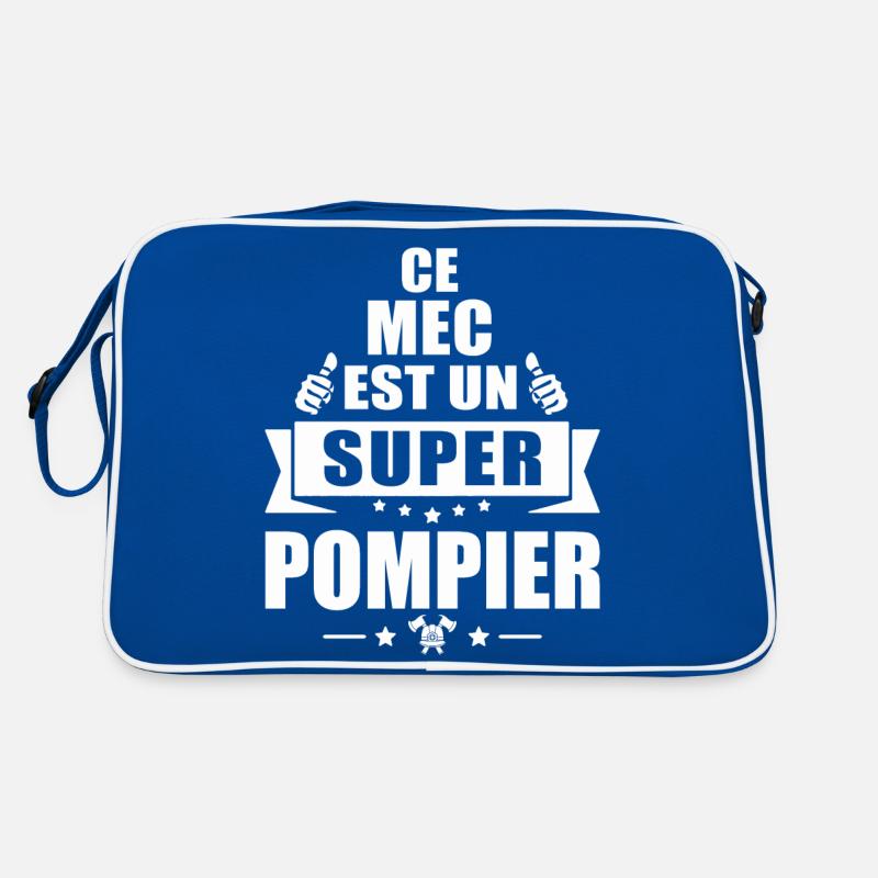 ce mec est un super pompier Sac Retro
