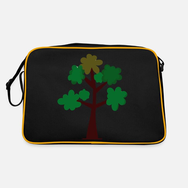 Tree Plant Illustration Drawing Gift Idea Retro Bag