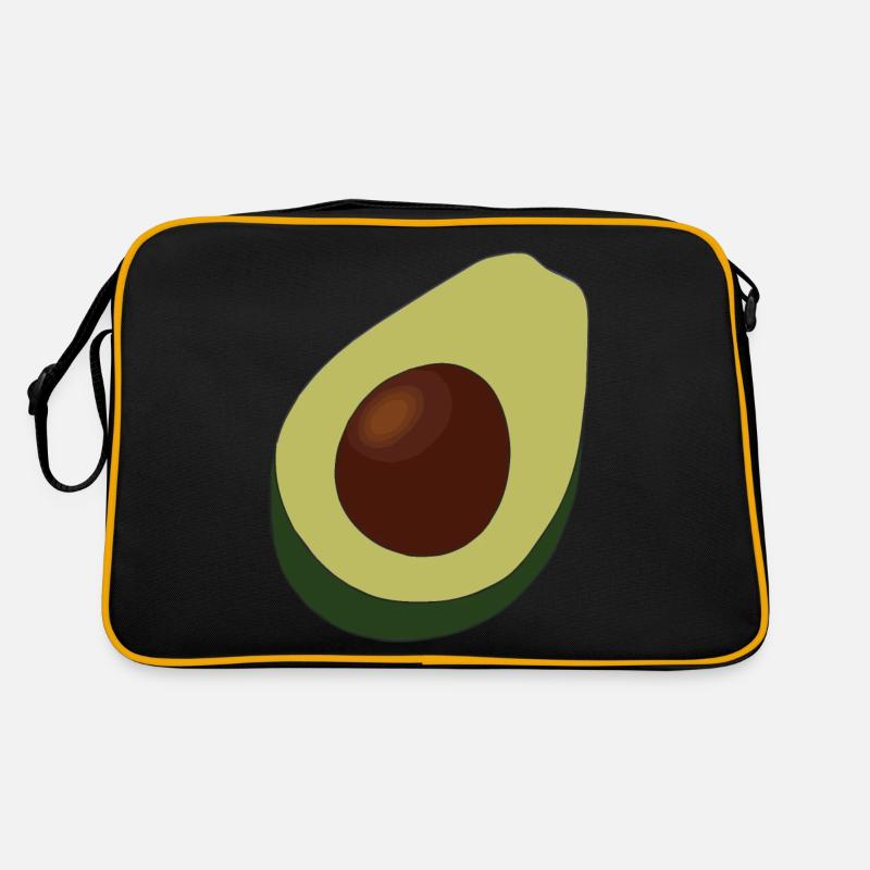 Avocado Illustration Geschenkidee Retro Tasche