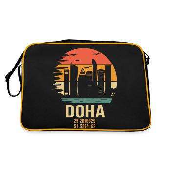 Qatar Doha doha qatar - Sac Retro - noir/or - Dos