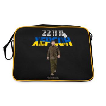 Kherson Liberation Day November 11, 2022 - Retro Bag - black/gold - Back
