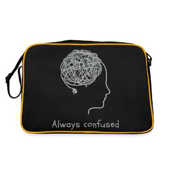 Toujours confus - Sac Retro - noir/or - Dos