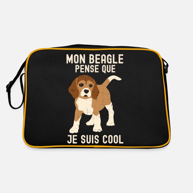 MON BEAGLE PENSE QUE JE SUIS COOL Sac Retro