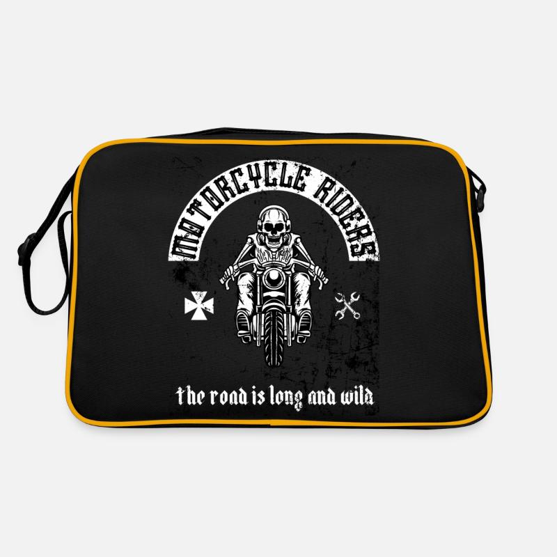 Motorradfahrer Retro Tasche