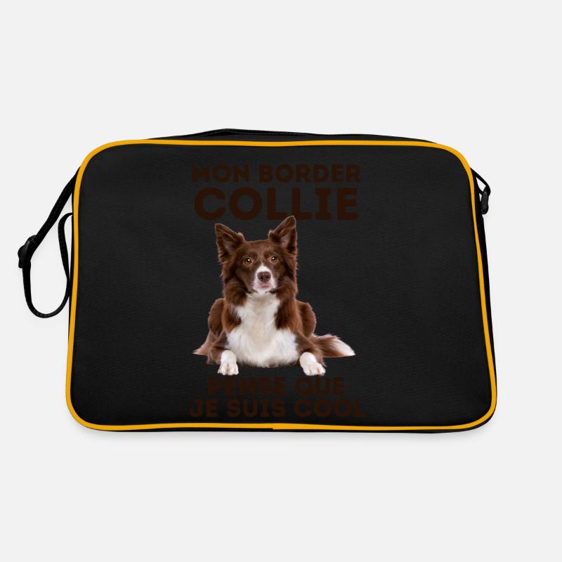 mon border collie pense que je suis cool 4 Sac Retro