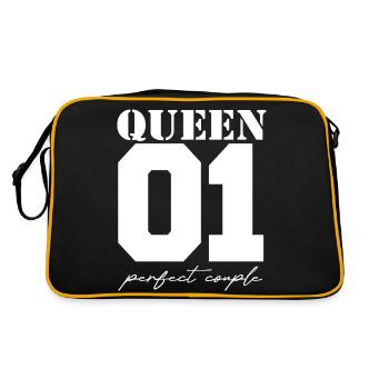 Couple Roi et Reine Reine blanc - Sac Retro - noir/or - Dos