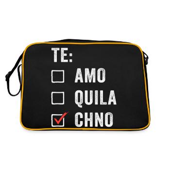 Te Amo Tequila Techno Rave Festival Electro Raver - Sac Retro - noir/or - Dos