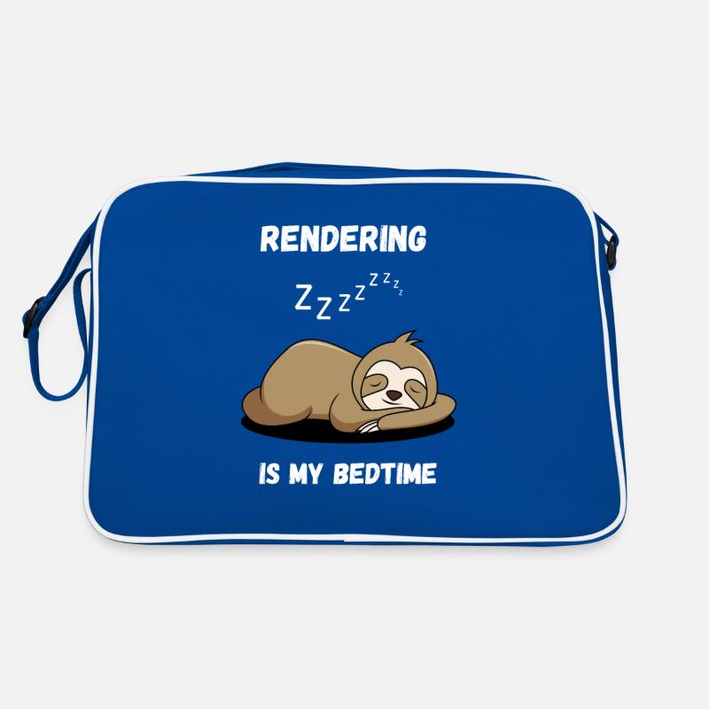 Rendering is my Bedtime - Video Editor Retro Tasche