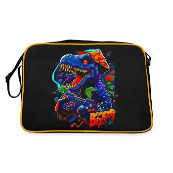 Dinosaur Gamer - Sac Retro - noir/or - Dos