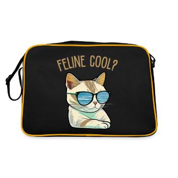 Félin Cool - Sac Retro - noir/or - Dos