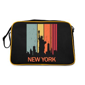 new york - Sac Retro - noir/or - Dos