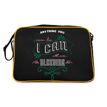 blague geek femme une femme endroit génial drôle - Sac Retro - noir/or - Dos