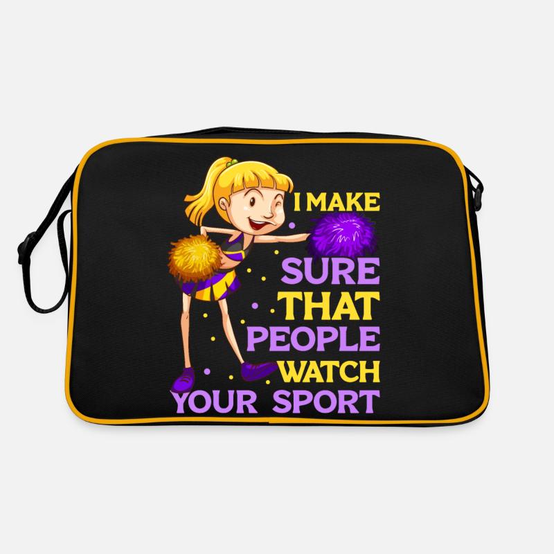 Cheerleading Team Cheerleader Trainer Retro Bag