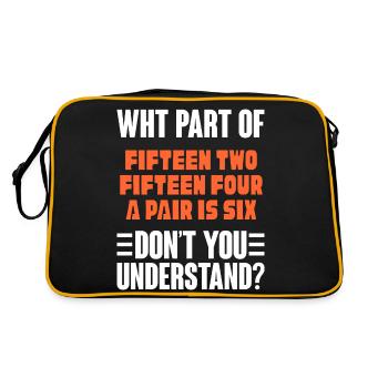 What part of fifMotiven two don't you understand - Retro Bag - black/gold - Back