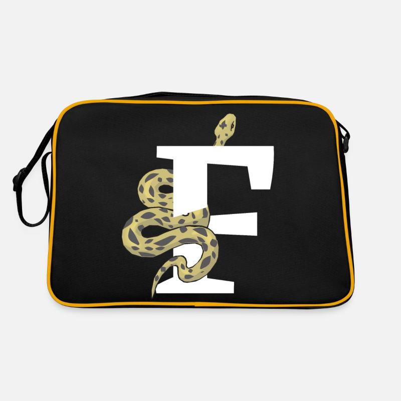Lettre f serpent Sac Retro