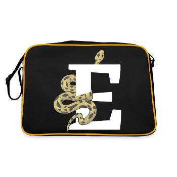Lettre e serpent - Sac Retro - noir/or - Dos