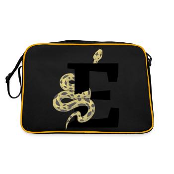 Lettre e serpent - Sac Retro - noir/or - Dos