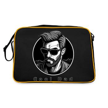 Cool Dad - Retro Tasche - Schwarz/Gold - Hinten