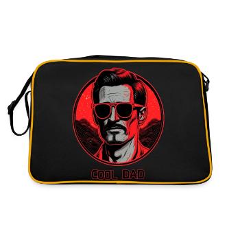 Cool Dad - Retro Tasche - Schwarz/Gold - Hinten