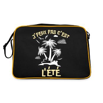 C est l été à la plage - Sac Retro - noir/or - Dos