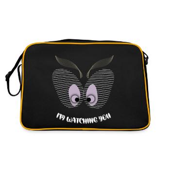i'm watching you - Retro Bag - black/gold - Back