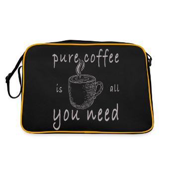 Pure Coffee - Retro Bag - black/gold - Back