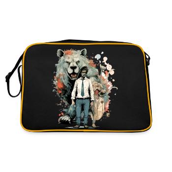 L'âme de la bête - Sac Retro - noir/or - Dos