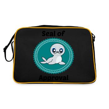 Seal of approval - Retro Bag - black/gold - Back