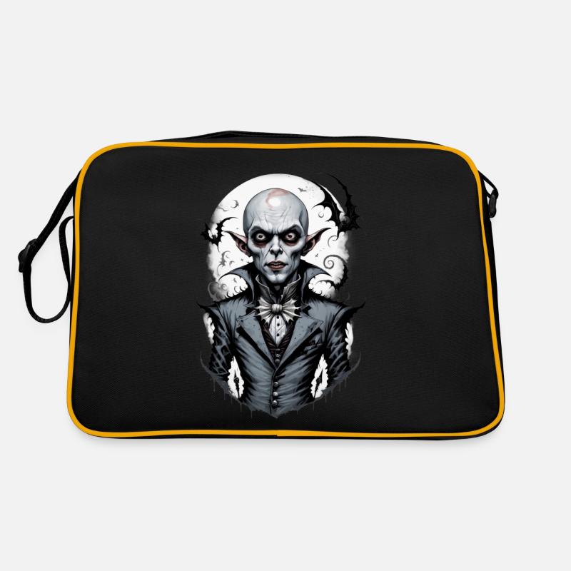 Ein lächelnder Vampir 7 - Retro Tasche - Schwarz/Gold