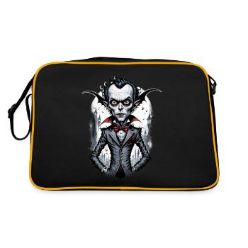 un vampire à grosse tête 1 - Sac Retro - noir/or - Dos