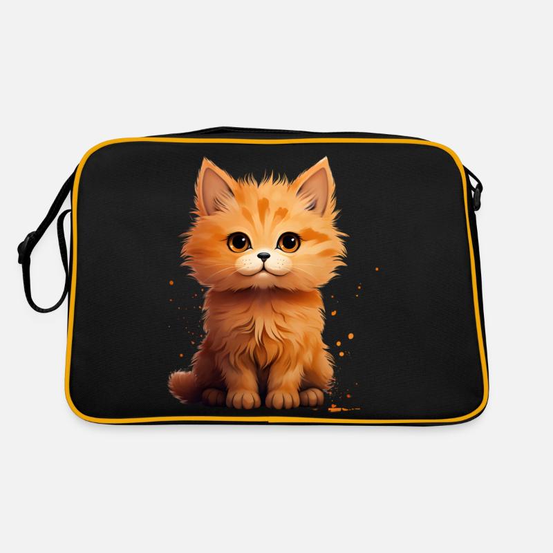Cute Kitten Retro Tasche
