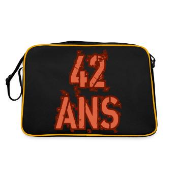 42 ANS - Sac Retro - noir/or - Dos
