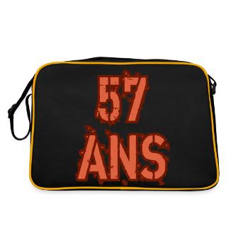 57 ANS - Sac Retro - noir/or - Dos