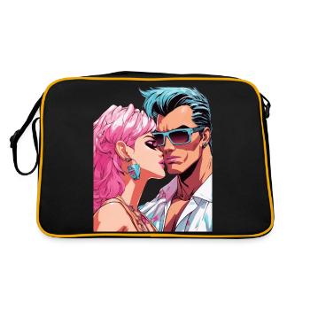 Anime Together for Eternity - Retro Bag - black/gold - Back