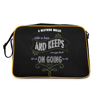birthday present idea geek present idea humor - Retro Bag - black/gold - Back