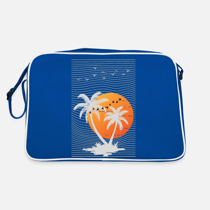 Palm Tree Beach Summer Retro Bag
