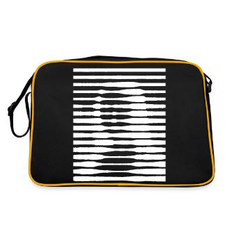 MONA bande - Sac Retro - noir/or - Dos
