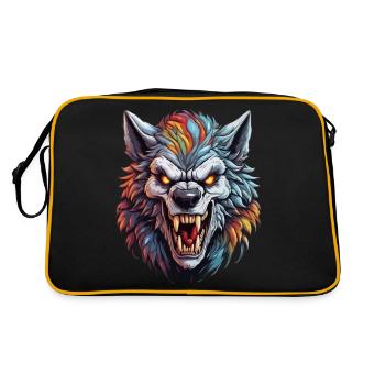 Werewolf / Full Moon / Creature / Transformation / Curse - Retro Bag - black/gold - Back