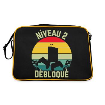 Level 2 Unlocked - Retro Bag - black/gold - Back