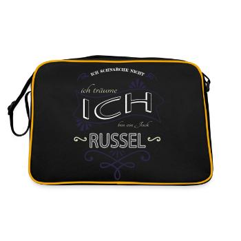 Bday Favorite Dog Terrier Bloodhound Bull Terrier - Sac Retro - noir/or - Dos
