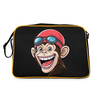 Mad Monkey aime nager - Sac Retro - noir/or - Dos