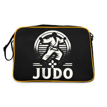 Emblème de combat de maîtrise du judo - Sac Retro - noir/or - Dos