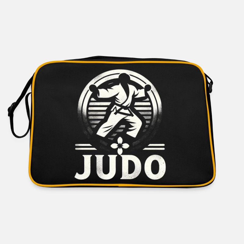 Judo Mastery Combat Emblem - Retro Bag - black/gold