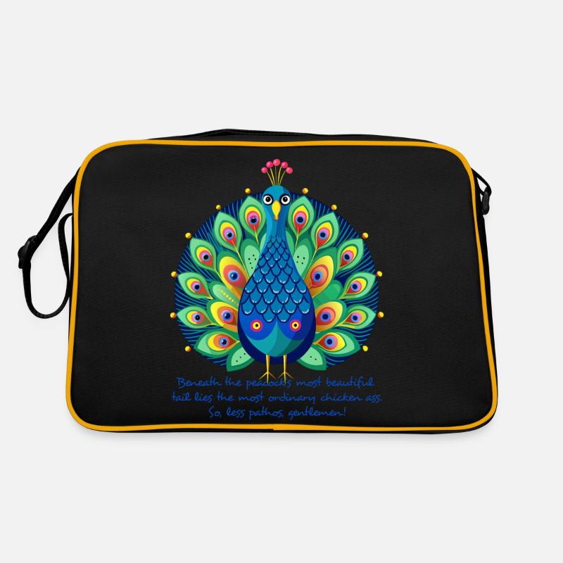 Pathetic Peacock Retro Bag